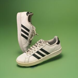 Adidas Men’s Grand Court 2.0 Sneakers White Black 10.5 Classic Casual Shoes